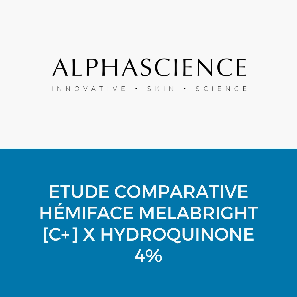 Etude comparative Hémiface MELABRIGHT [C+] x HYDROQUINONE 4%